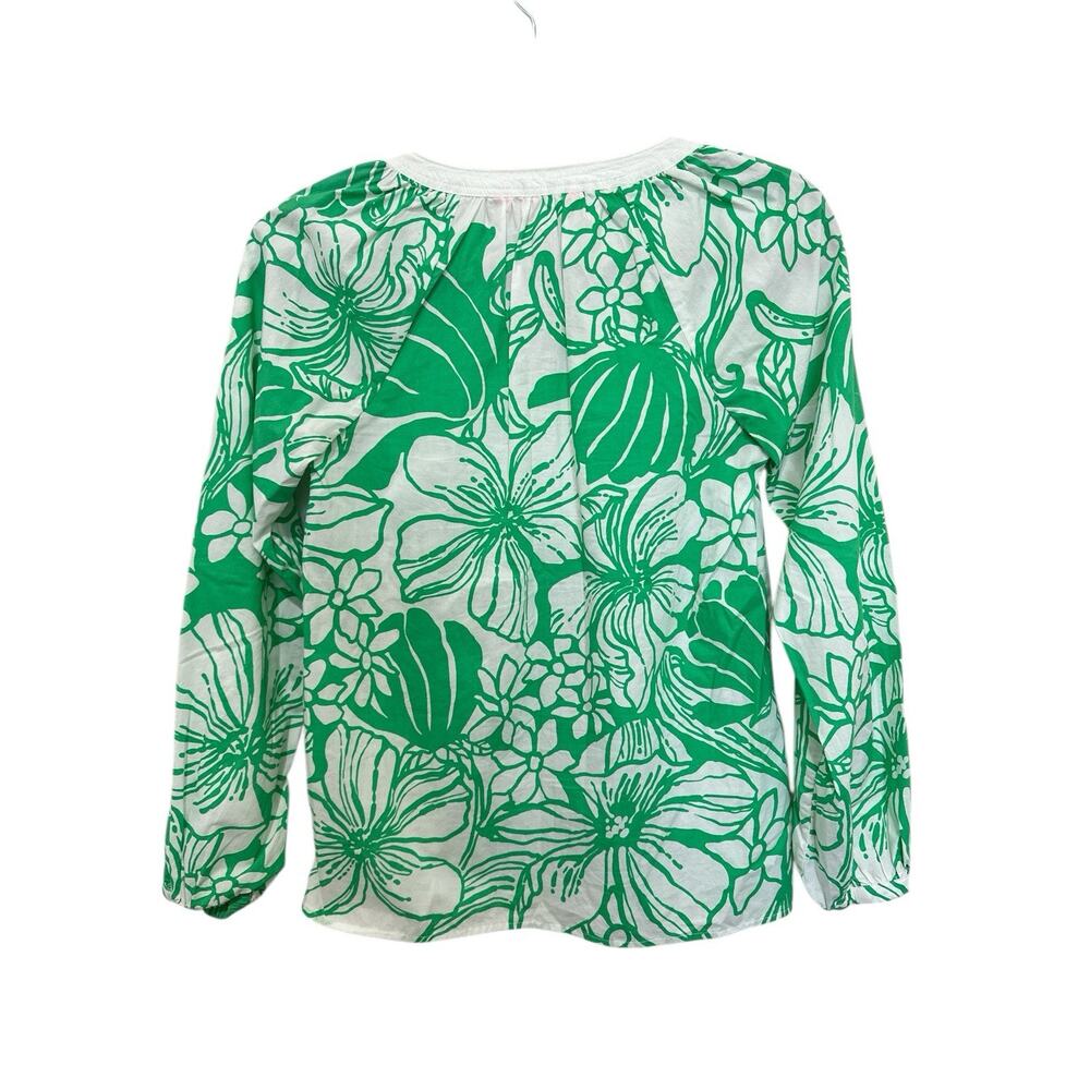 Lilly Pulitzer Camryn Tops ,Tunic in the Spearmint Green Kiss My Tulips XXS - Picture 7 of 8